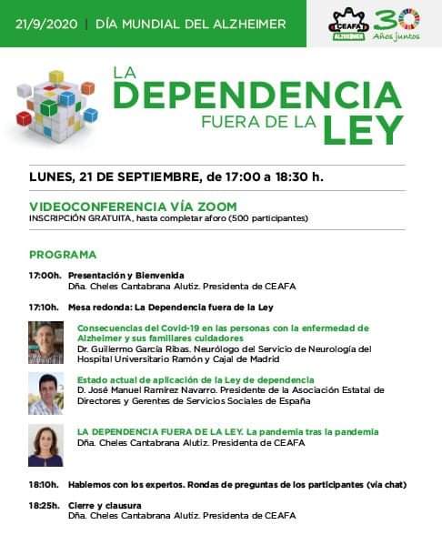 JORNADA VIRTUAL DEL DÍA MUNDIAL DEL ALZHEIMER 2020 JORNADA VIRTUAL DEL DÍA MUNDIAL DEL ALZHEIMER 2020